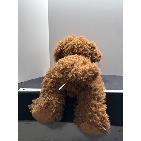 Walmart Large Laying Golden Doodle Fluffy Brown Dog Plush Toy 24” #296541 - Picture 4 of 10